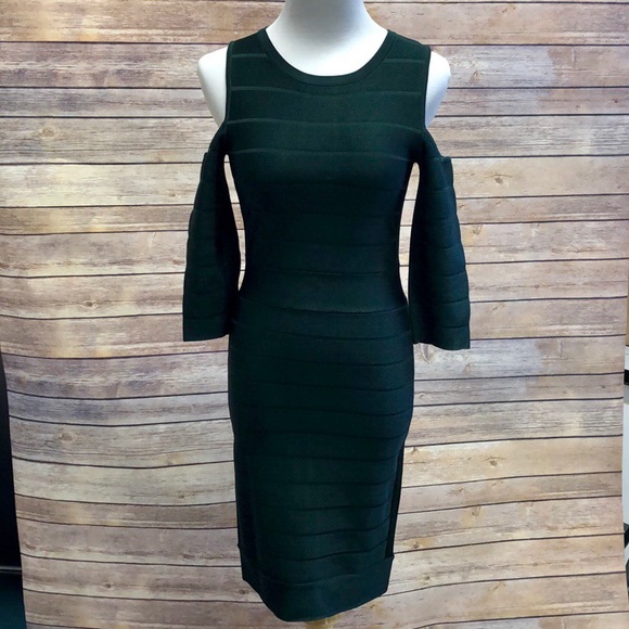 French Connection Cold Shoulder Bandage Dress - Picture 1 of 7